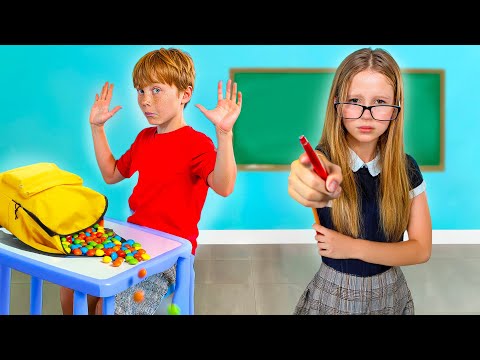 Nastya tells kids how to do school the right way