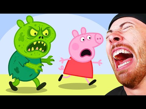 Peppa Pig VS ZOMBIES Animations! CRAZY