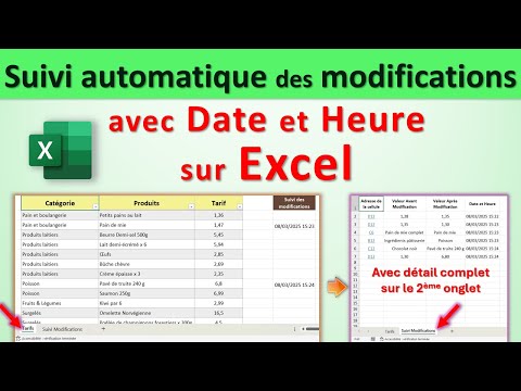 Astuce Excel : Suivi automatique des modifications avec date et heure 📊✨