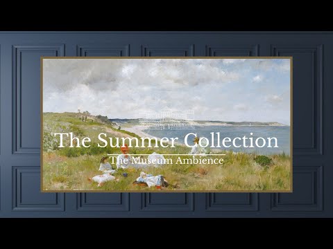 Summer Beach Landscape • Vintage Art for TV • 2 hours of steady painting • The Summer Collection