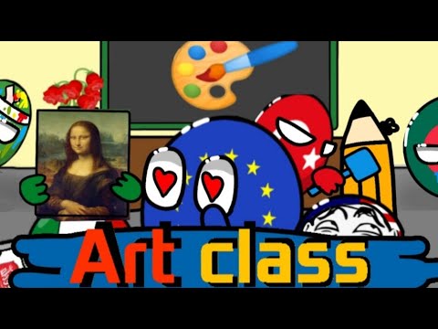 Countryballs school 🏫 ( Art class 🎨🖌️) part 2