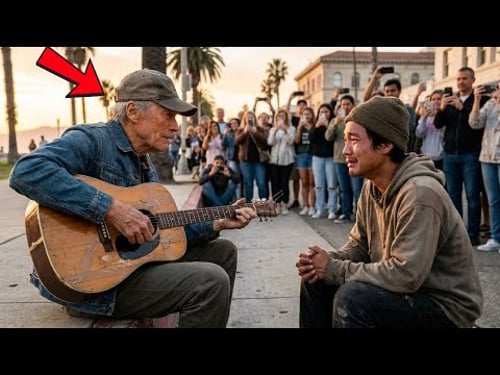 Homeless Man Playing 'Unforgiven' Theme on Broken Guitar—Clint Eastwood Stopped Walking and Did THIS