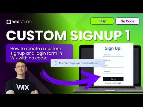How to Make Custom Member Signup and Login Forms in Wix with No Code
