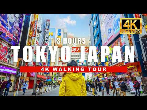Tokyo, Japan 4K HDR Walking Tour 🇯🇵 Day & Night Street Views in 60fps