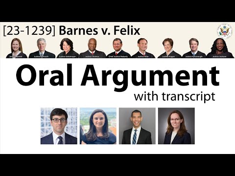 Oral Argument on a police shooting after unpaid tolls: Barnes v. Felix
