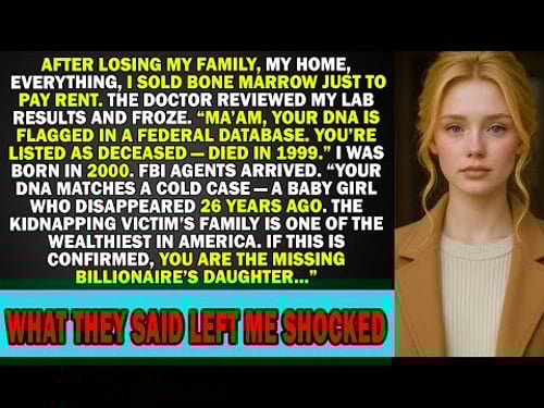Lost Everything, Sold Bone Marrow for Rent – FBI: “You're a Missing Billionaire's Daughter.”