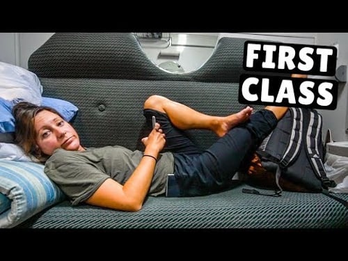 First Class OVERNIGHT TRAIN Georgia to Azerbaijan (scary border crossing)