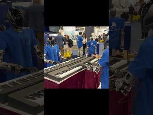 Robots playing Piano at CES 2026 #ces2026 #robotics #robot