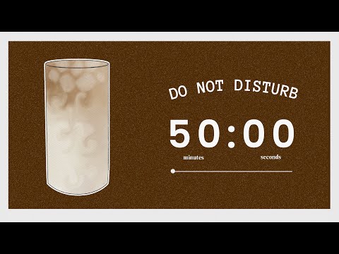 ☕ 4 Hour Study With Me (latte) | 50/10 Pomodoro w/ Cozy Lofi Music 📚