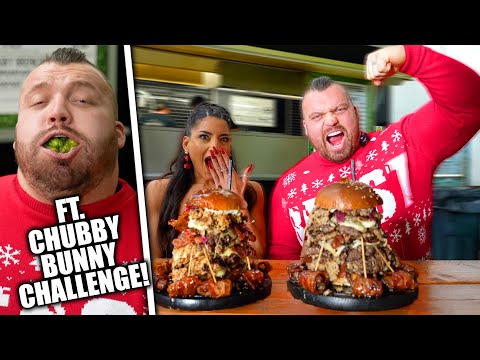 HOW FAST CAN YOU EAT 5000 CALORIES?!?! - (Chubby Bunny Challenge) - Eddie Hall