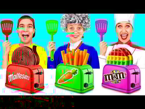 Já vs Babička Kuchařská Výzva | Bláznivá Výzva