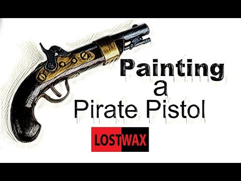 How to Make A Pirate Gun From Foam. Part 2- Prop Painting Techniques