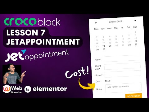 Crocoblock Lesson 7 - JetAppointment - Wordpress Tutorial - Basics