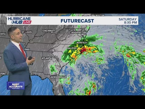 Two tropical storms in the Atlantic