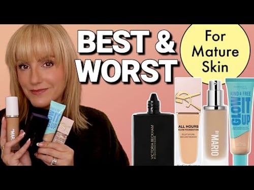 Trying 4 New Foundations on Mature Skin – Which One Wins?