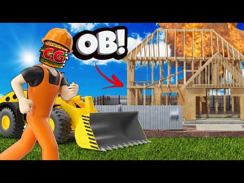 My Friend Tried to DESTROY My HOUSE in Construction Simulator Game!