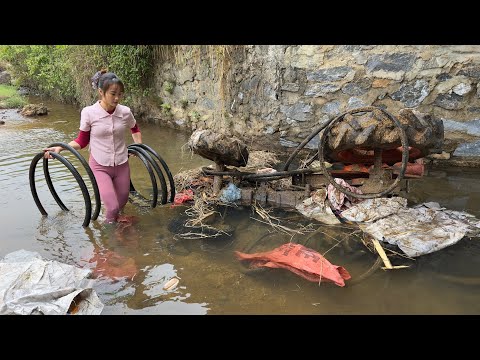 Starting and restoring a rusted and flooded tractor (kubota - DT-14) after 45 years.