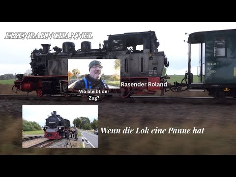 Dampflok Insel Rügen Kamerastandpunkt und Parallellfahrt