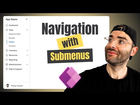 Navigation with Submenus in Power Apps