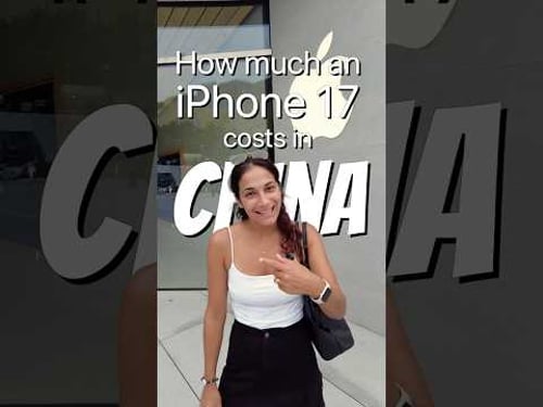How much an iPhone 17 costs in China 🇨🇳