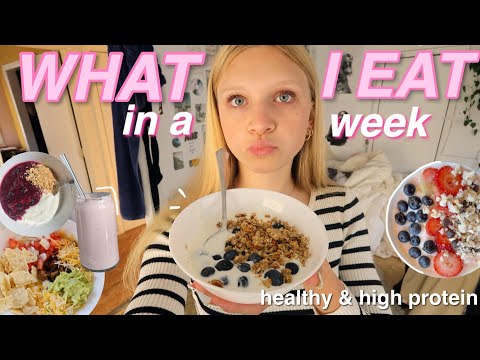 WHAT I EAT IN A WEEK AS A HIGH SCHOOLER *healthy & easy recipes*