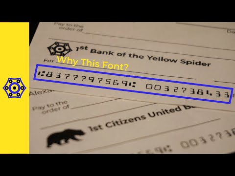 Why your checks use that weird font.