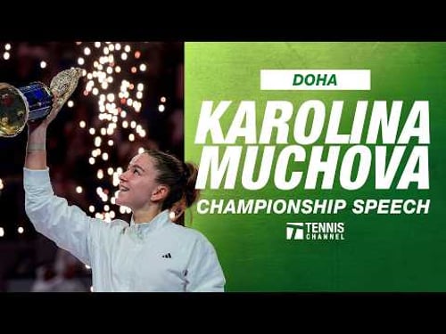 Karolina Muchova Championship Speech | 2026 Doha