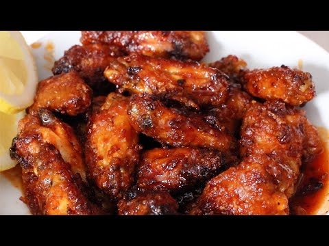 Air Fryer Hot Honey Lemon Pepper Chicken Wings | How to Make Crispy Air Fryer Wings