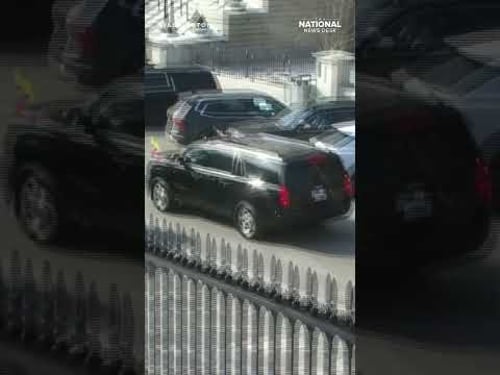 Colombian President Petro's motorcade ARRIVES at White House for TRUMP meeting