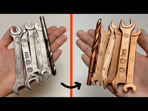 Copper Plating Of Metal Without The Use Of Electricity, As A Tool Protection