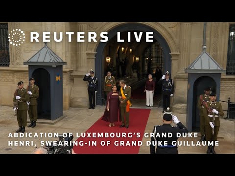 LIVE: Abdication of Luxembourg’s Grand Duke Henri, swearing-in of Grand Duke Guillaume