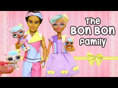 Sniffycat Barbie Families ! The BON BON Family & the Frisky Kitty ! Toys and Dolls Fun for Kids