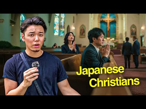 Inside Japanese Christian Church in Tokyo
