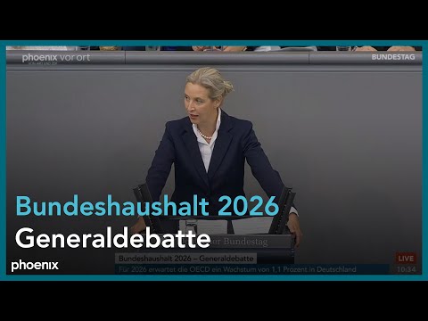 Generaldebatte zum Bundeshaushalt 2026 - weitere Reden am 24.09.25