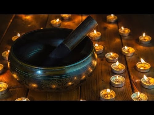 티벳 대형 싱잉볼 연주(극저음) 🎵 싱잉볼 명상음악/싱잉볼 차크라/명상음악/물소리 싱잉볼 (My Mind)