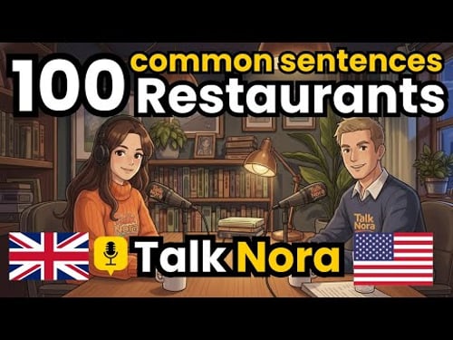 100 Sentences & Phrases for Restaurants & Ordering Food English | English Conversation Practice