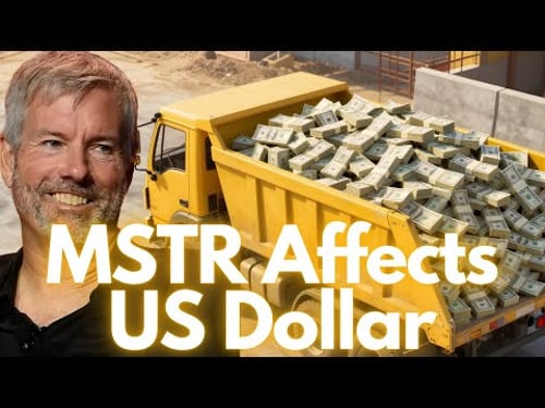 Why doesn't Saylor crash the price of the dollar with his massive dollar dumps?