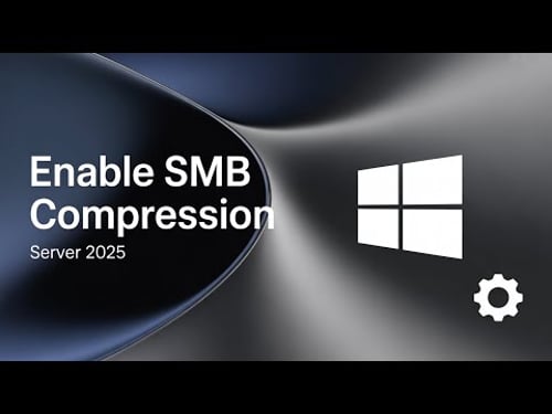 Windows Server SMB tutorial | How to Enable and Configure SMB Compression in Server 2025