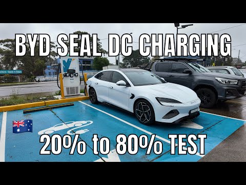 Premium Variant BYD Seal DC Fast Charging Speed Test Sydney Australia