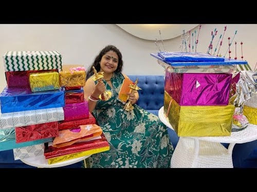 OUR GRIHA PRAVESH GIFTS UNBOXING… 🎁💝🏡🙏🏻