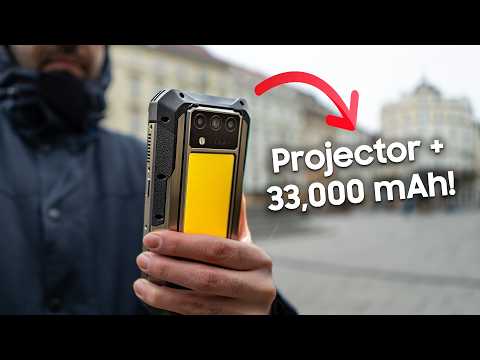 33,000 mAh Battery & a Built-in Projector?! Oukitel WP-100 Titan Review!
