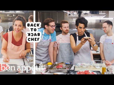 The Try Guys Try to Keep Up with a Professional Chef | Back-to-Back Chef | Bon Appétit