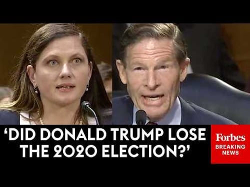 'Who Won The 2020 Election?': Blumenthal Gets Very Fed Up Grilling Trump Judge Nominee