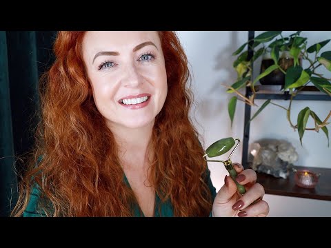 Taking Care of Your Headache 🌟 ASMR 🌟 Massage, Oils, Jade Roller, Water Bottle, Hair Pulling