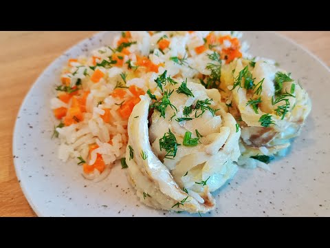 ПРИПУЩЕННЫЙ МИНТАЙ с рисом и овощами – идеальное диетическое блюдо!