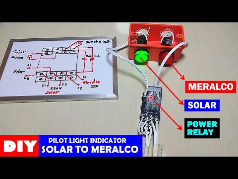 PAANO LAGYAN NG PILOT LIGHT INDICATOR ANG ATS SA SOLAR POWER TO MERALCO