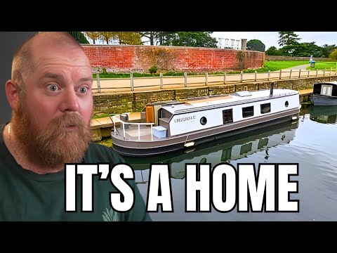 Australian Reacts to This Stunning Modern Narrowboat Home in London!