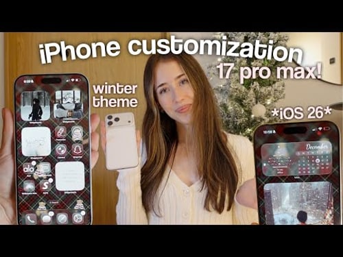 iPhone Customization Tips in iOS 26 *winter edition* | cute widgets & wallpapers