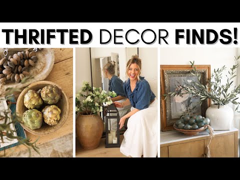 THRIFTING HIGH-END HOME DECOR || STYLING THRIFTED DECOR || HOME DECORATING IDEAS ON A BUDGET