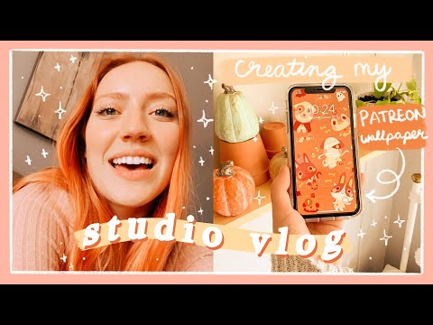 STUDIO VLOG 09| Creating my Patreon Wallpaper, Imposter Syndrome, AGING UP & Cricut Fail!!!! βοΈππ